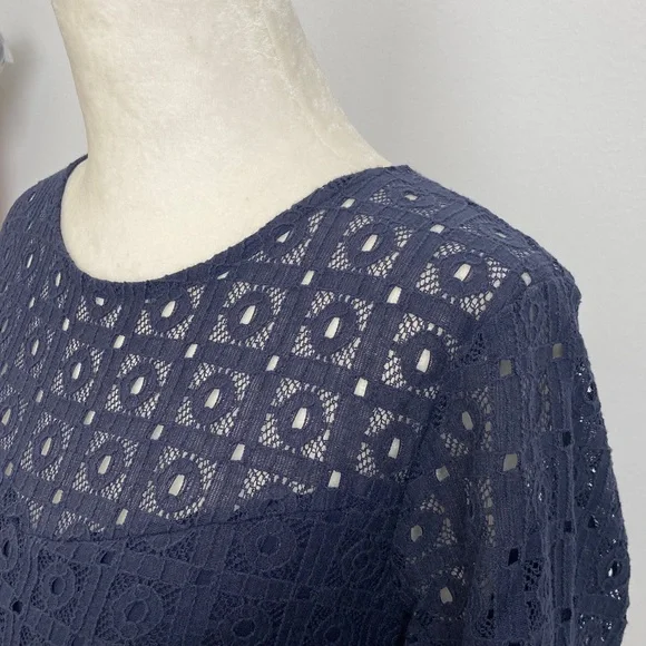 Banana Republic Lace Top with Pom Pom Trim - Picture 6 of 9